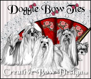 Doggie Bow Ties Show Dog Bows
